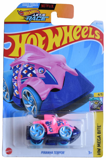 Hot Wheels Piranha Terror, HW Mega Bite 4/5 [Pink] 87/250