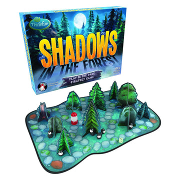 ThinkFun Shadows in the Forest - Unique Play-in-the-Dark Board Game | Ideal for Kids and Adults | Stimulating Brain Teaser | Innovative Gameplay