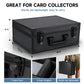 Trading Card Storage Box for 3" X 4" 35pt Toploaders 600+, Sturdy Secure Large Capacity Hard Case with 6 Foam Stoppers, Fits Toploader Magnetic