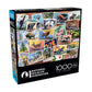 Buffalo Games - NWF Stamp Collage - 1000 Piece Jigsaw Puzzle for Adults