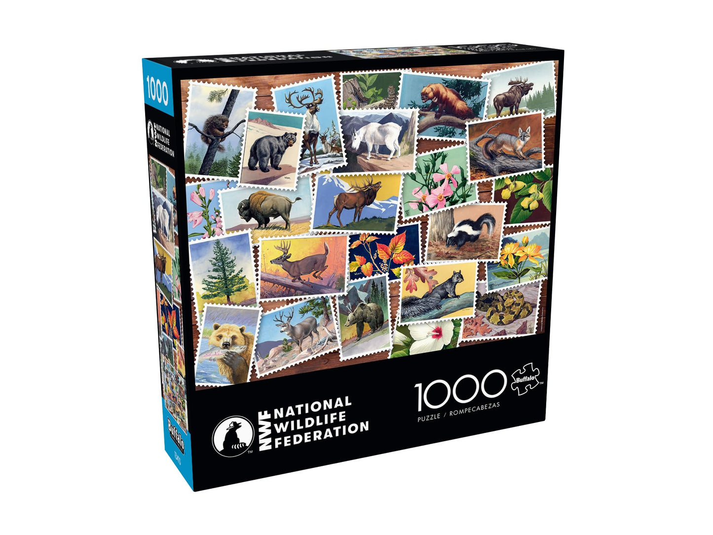 Buffalo Games - NWF Stamp Collage - 1000 Piece Jigsaw Puzzle for Adults