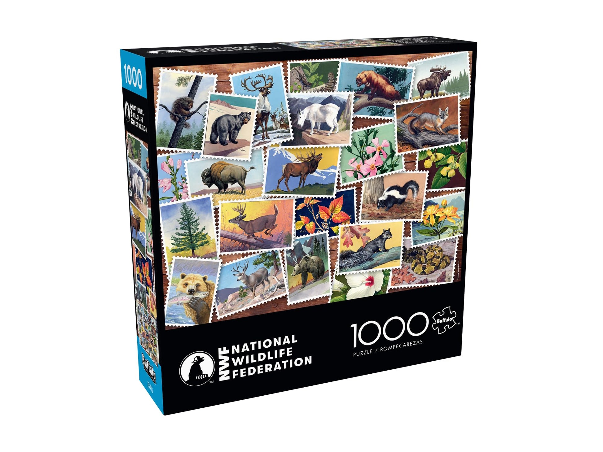 Buffalo Games - NWF Stamp Collage - 1000 Piece Jigsaw Puzzle for Adults