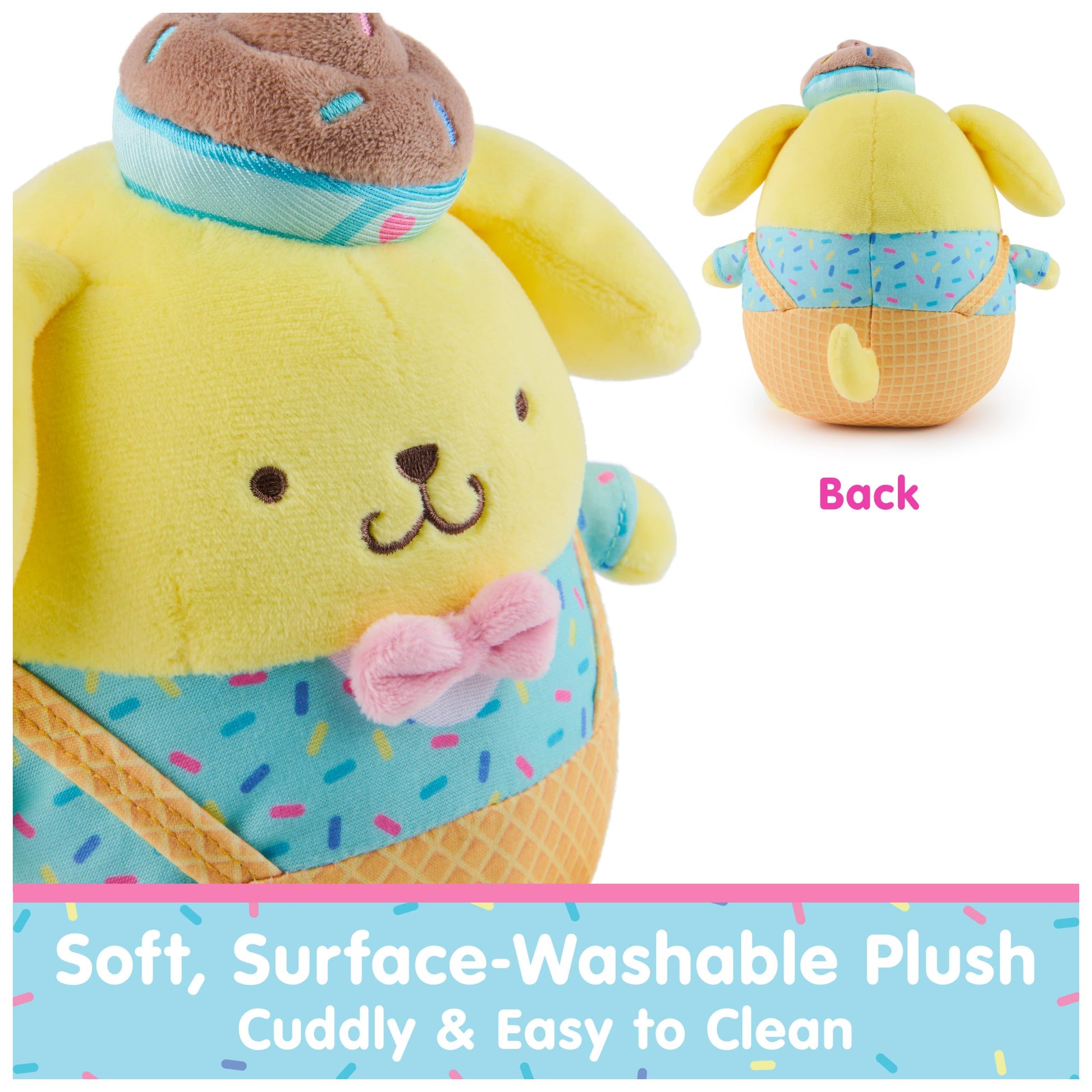 GUND Sanrio Pompompurin Ice Cream 6-Inch Plush Toy for Ages 1+