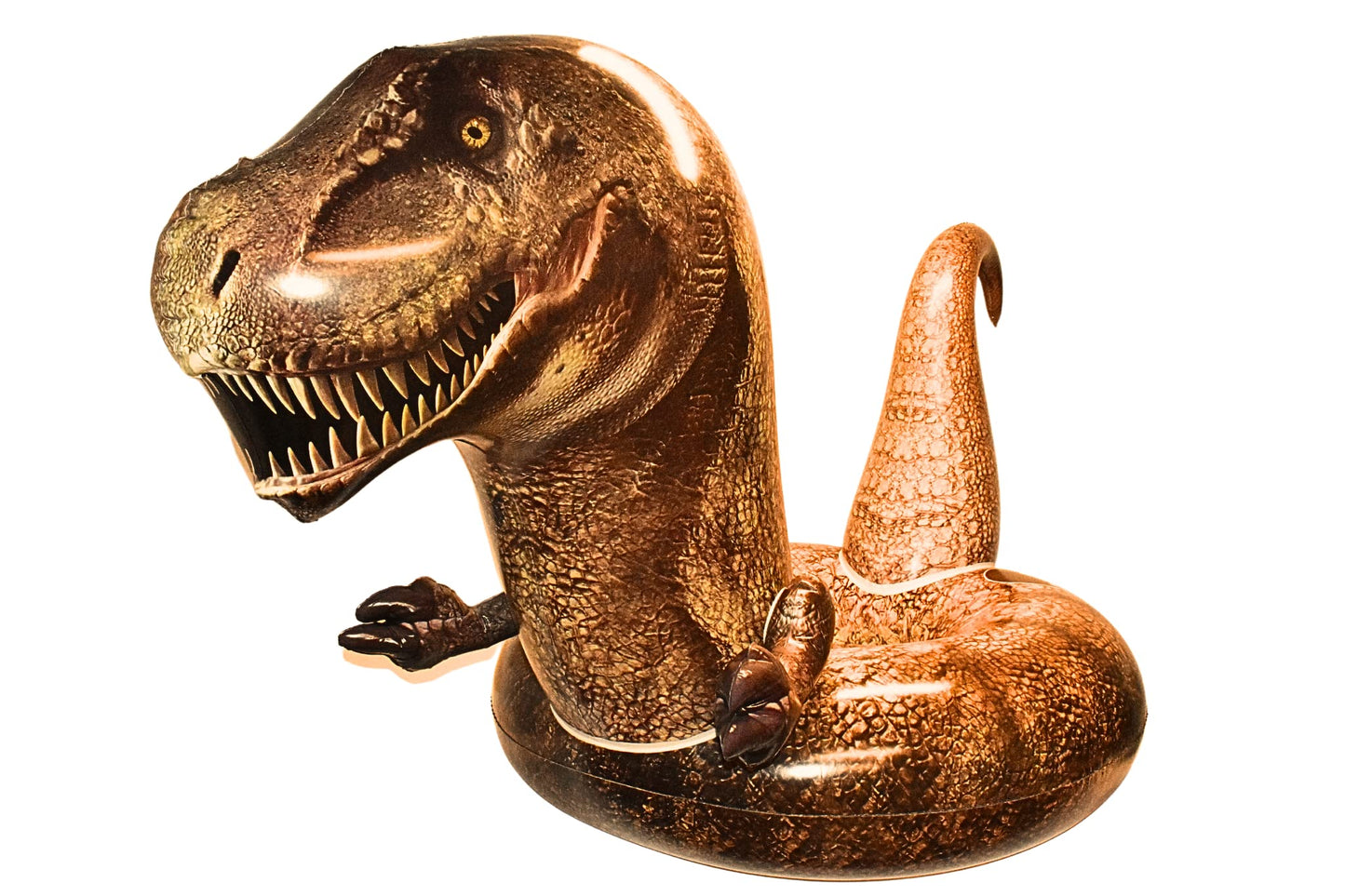 Coconut Outdoor Giant Tyrannosaurus Rex Pool Float, Inflatable T-Rex Ring