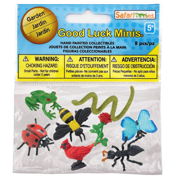 Safari Ltd. Garden Fun Pack - Mini Figures of Garden Animals & Insects - Educational Toy Set for Boys, Girls, and Kids Ages 5+