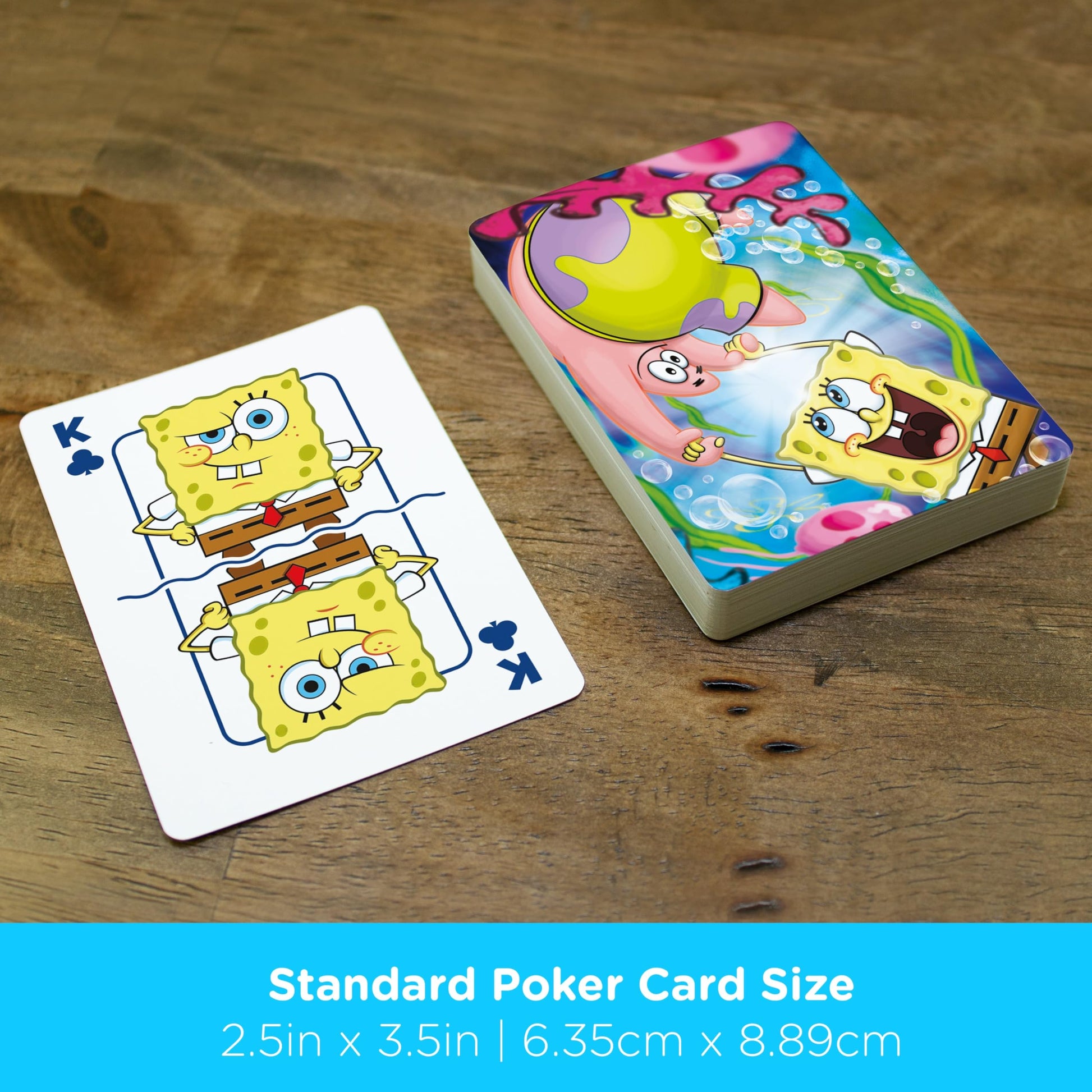 AQUARIUS SpongeBob Playing Cards - SpongeBob SquarePants Cast Deck of Cards for Your Favorite Card Games - Officially Licensed SpongeBob Merchandise