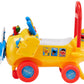 Kiddieland Sesame Street Elmo's Activity Plane Ride-On Toy, Lights Sounds Steering Wheel, Spinning Propeller, Imaginative Pretend Play for Toddlers