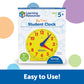 Learning Resources Big Time Student Clock, Teaching & Demonstration Clock, Develops Time and Early Math Skills, Ages 5+, Clock for Learning, 12