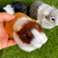 Basuo-9Q 3 Pcs Realistic Hamster Figurines Guinea Pig Plush Toys