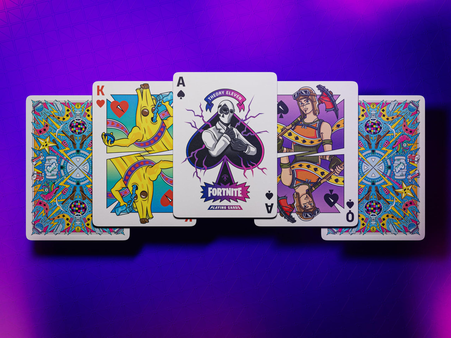 theory11 Fortnite Playing Cards - Officially Licensed Epic Games Premium Poker Deck, Collectible 52-Card Set with Custom Artwork, Embossed Tuck Box