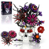 Skull Flower Bouquet Building Set, Wildflower Botanical Collection Kit for Adult Women, Horror Gothic Skeleton Decor for Goth Home Table Art Decor