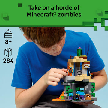 LEGO Minecraft Zombie Dungeon Building & Pretend Play Toy for Boys & Girls - Video Game Playset & Toy Figures for Kids, Ages 8+ - W/Wandering