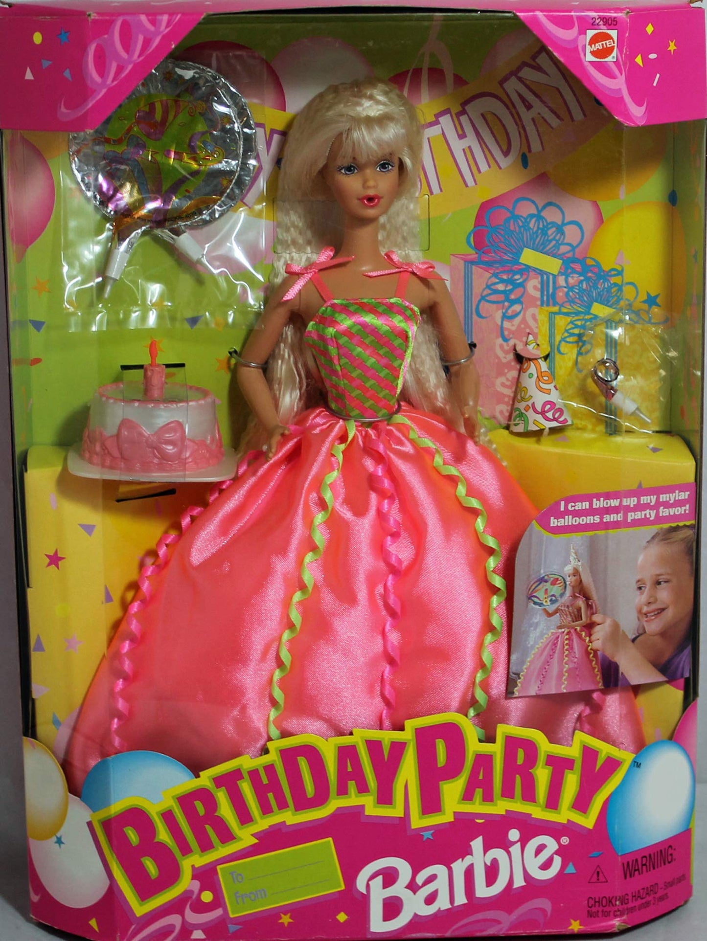 Barbie Birthday Party Doll Can Blow up Party Favors and Blow Out Birthday Candle