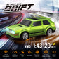Dingdongwu 1/43 Mini RC Drift Car with Gyroscope, 4WD Full Proportional RC Car, 2.4GHZ Hobby Grade Remote Control Cars, RTR Model Vehicle, 20+KM/H