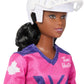 Barbie Tim Hortons PWHL 2025 Fashion Doll in Pink - Includes Hockey Stick, Puck, and Helmet