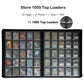 Alteagle 25-Pocket Top loader Binder, Holds 1000 Top loaders, Top Loader Card Binder Album for 3?×4? Top Loaders - Black