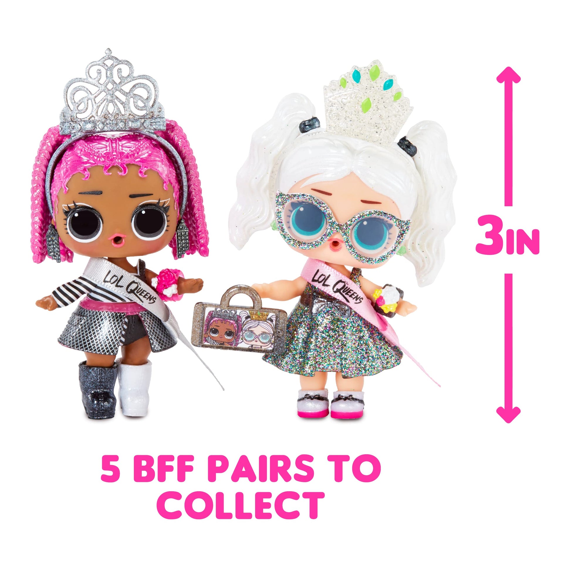 LOL Surprise Queens Dolls with 9 Surprises Including Doll, Fashions, and Royal Themed Accessories - for Girls Age 4+