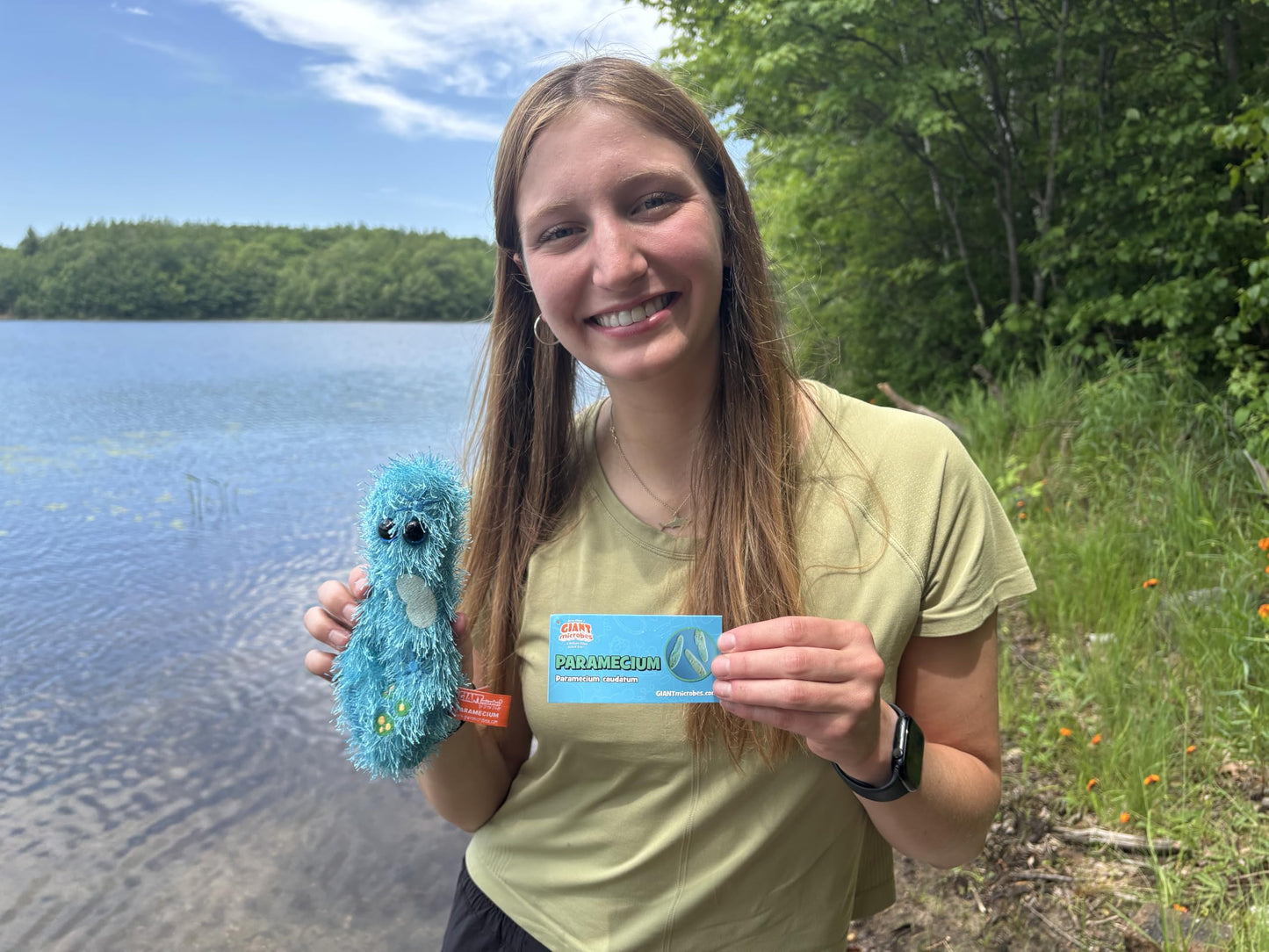 GIANTmicrobes Paramecium Plush - Learn about Nature and Complex Single-Celled Organisms with this Fun Gift for Family, Friends, Students, Teachers