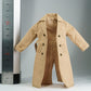 1/12 Action Figure Clothes,Long Trench Coat for 6" Action Figures,1:12 Scale Miniature Coat-only Clothing (Khaki)