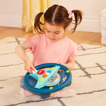 B. toys Steering Wheel Toy, Woofer's Musical Driving Wheel Toy, Activity