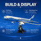 LQPFBSM Boeing 787 Airliner Building Block Set 1353 Pcs Large Passenger Plane Model Kit with Display Stand Commercial Aircraft Building Bricks