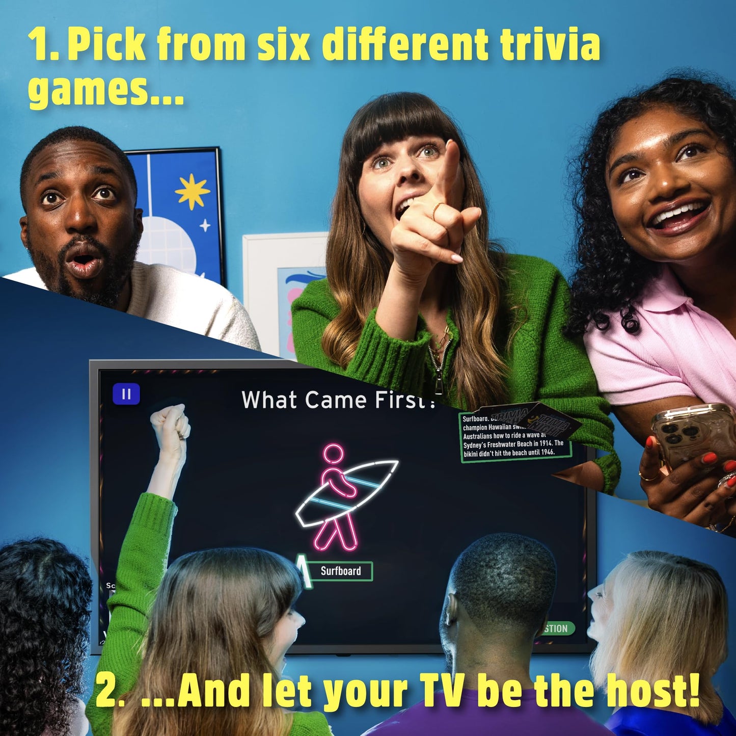 Trivia Night Live: Host Your Own Quiz Show, New Board Game for Families and Friends, Family Board Game, 2-6 Players, Age 12+
