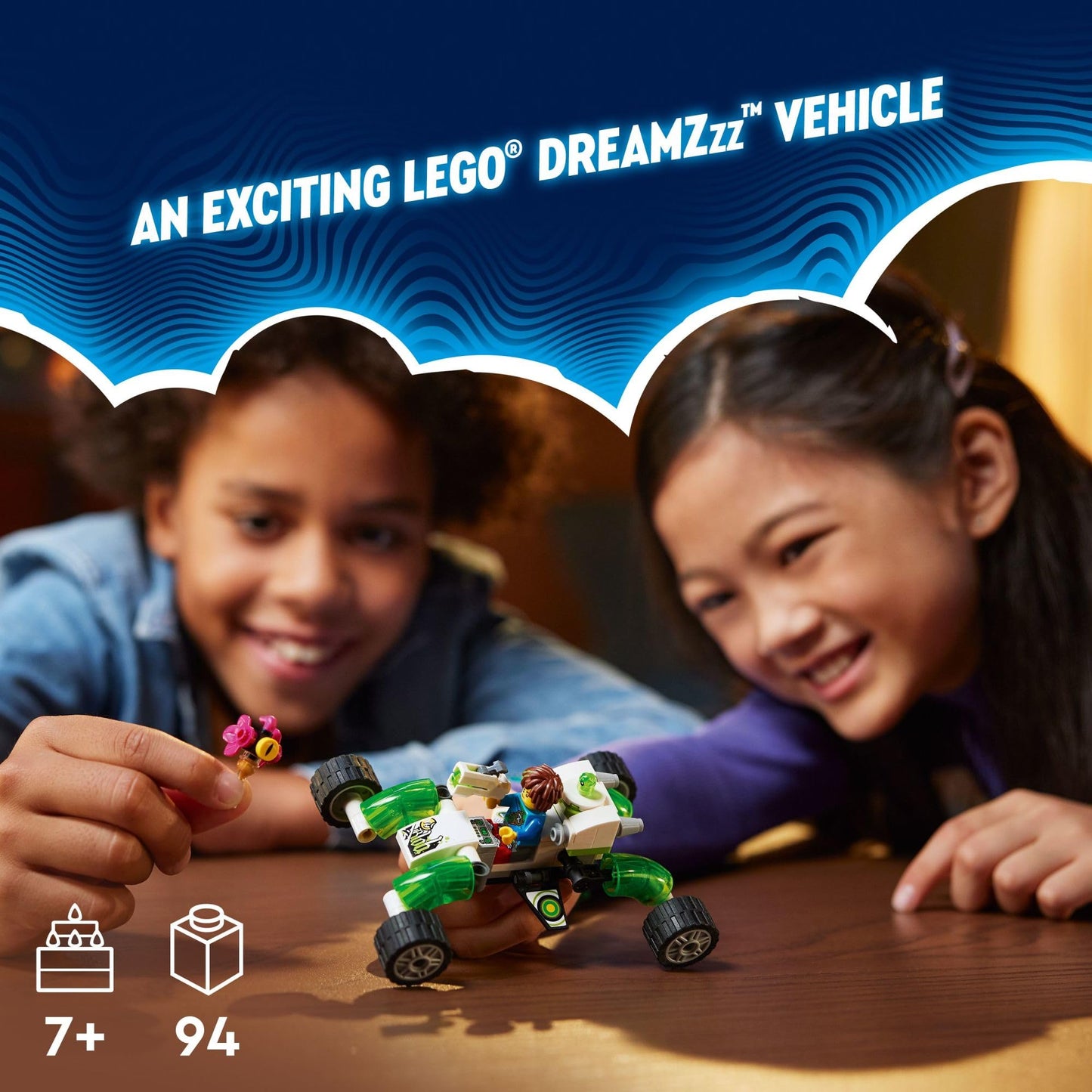 LEGO DREAMZzz Mateo’s Off-Road Car Toy, Kids can Build a Dune Buggy Toy or Quadcopter, Includes Mateo Action Figure and Other Characters from The TV