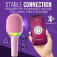 Joomie Karaoke Microphone for Kids - Wireless Bluetooth 4-in-1 MIC with Speaker, Voice Changer, Echo Effect & RGB Lights, Rechargeable, Fun Birthday
