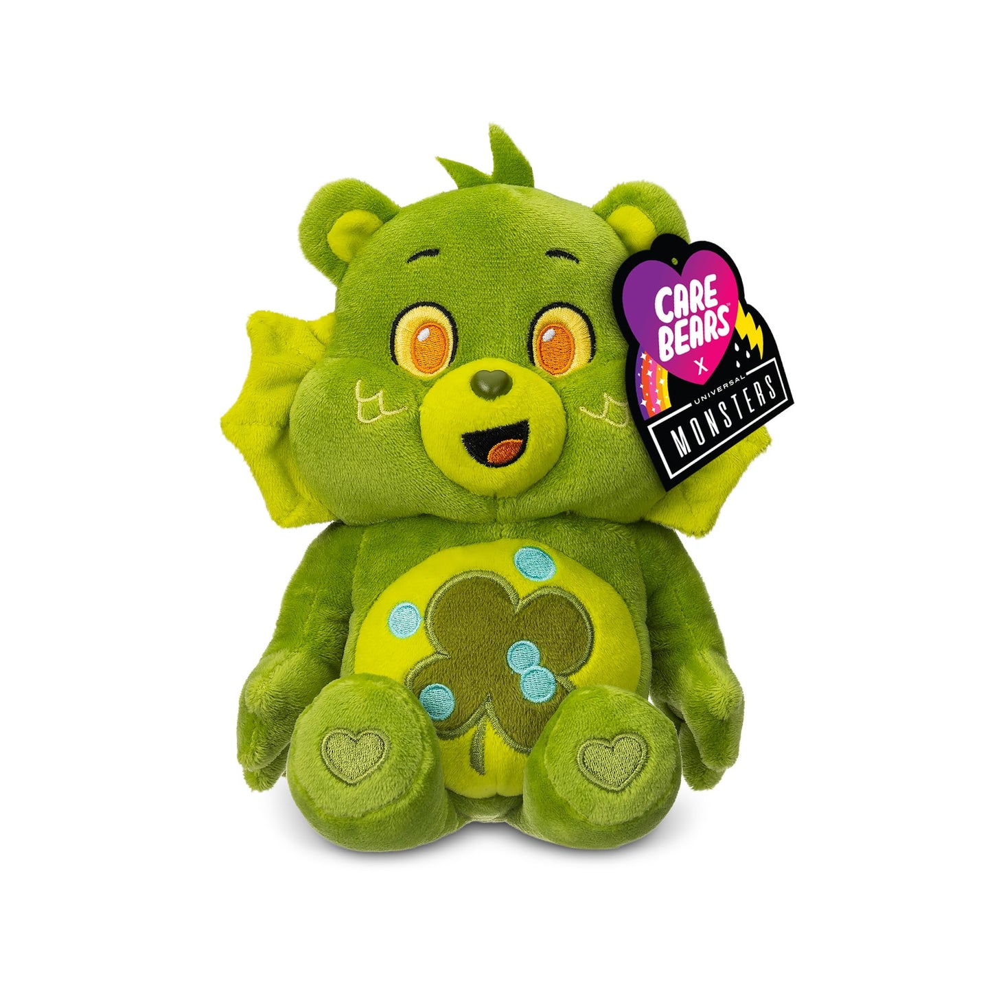 Care Bears Universal Monsters 9" Fun Size Plush - Good Luck Bear as Creature from The Black Lagoon - Soft, Huggable Plushie, Stuffed Animal for Girls