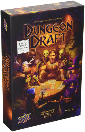 Dungeon Draft Strategy Board Game | Card Drafting Game | Light Strategy | 2-5 Player Card Game | Family Friendly