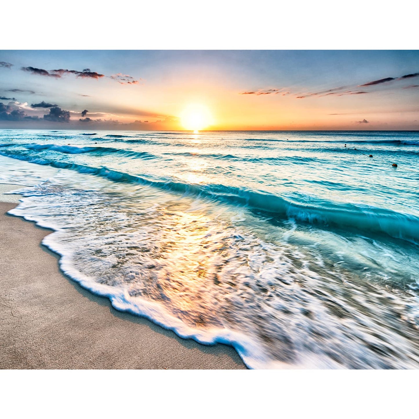 1000 Pieces Wooden Jigsaw Puzzle for Adults, Family or Elderly, Hawaiian Sunset Beach Puzzles, Art Home Decor DIY Funny Parent-Child Educational Game