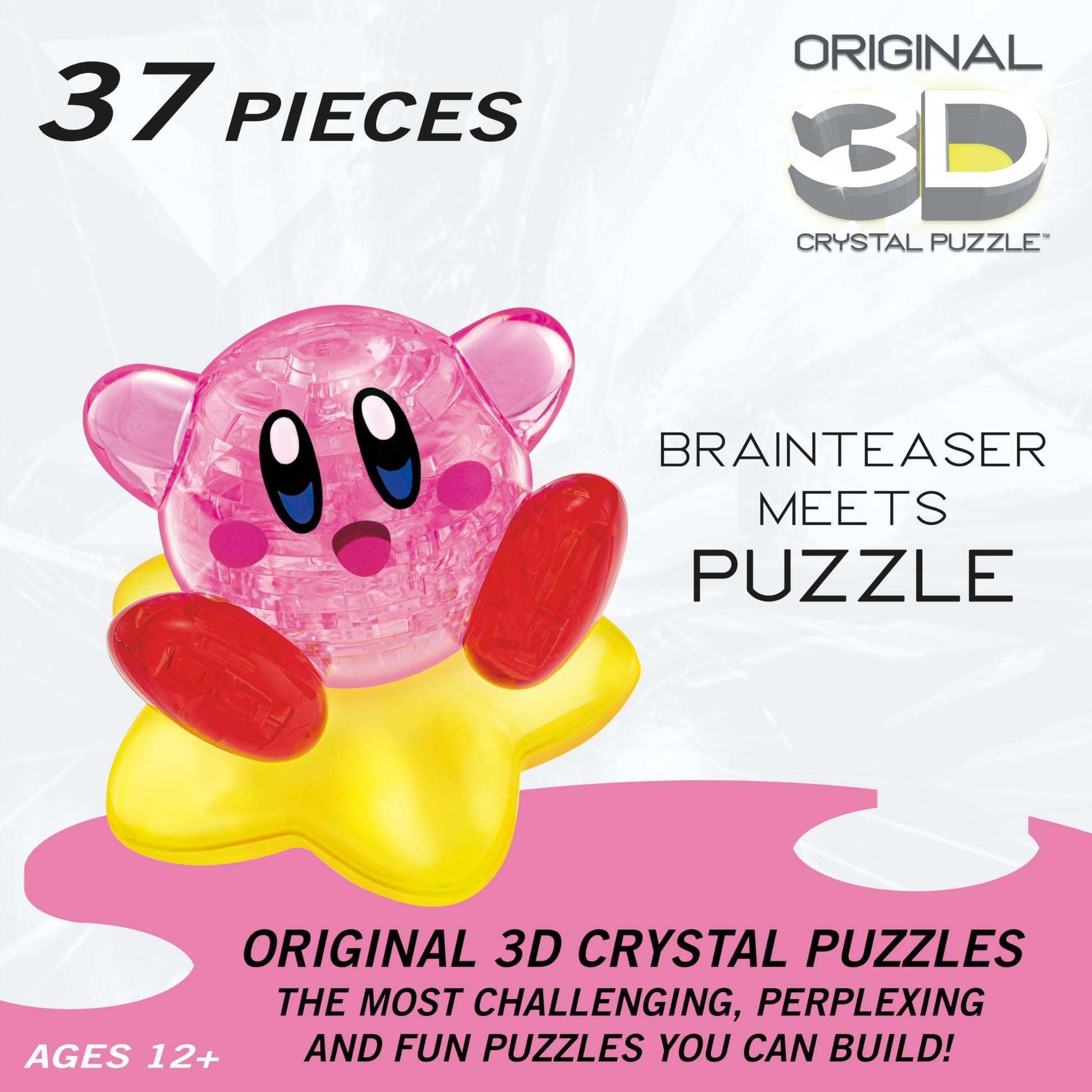 Nintendo Kirby Crystal 3D Puzzle, 37-Pc Brain Teaser, Ages 12+