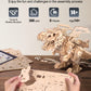 MIEBELY 3D Wooden Puzzles for Adults - T-Rex Dinosaur Model Kits can Walk and Roar, Mechanical Dinosaur STEM Toys for Boys Kids Ages 8-10-12-14, 3-D