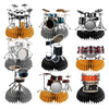 9 PCS Drum Honeycomb Centerpieces Table Decorations Drum Table Centerpieces for Drum Party Supplies Drum Birthday Party Decorations Drummers Birthday