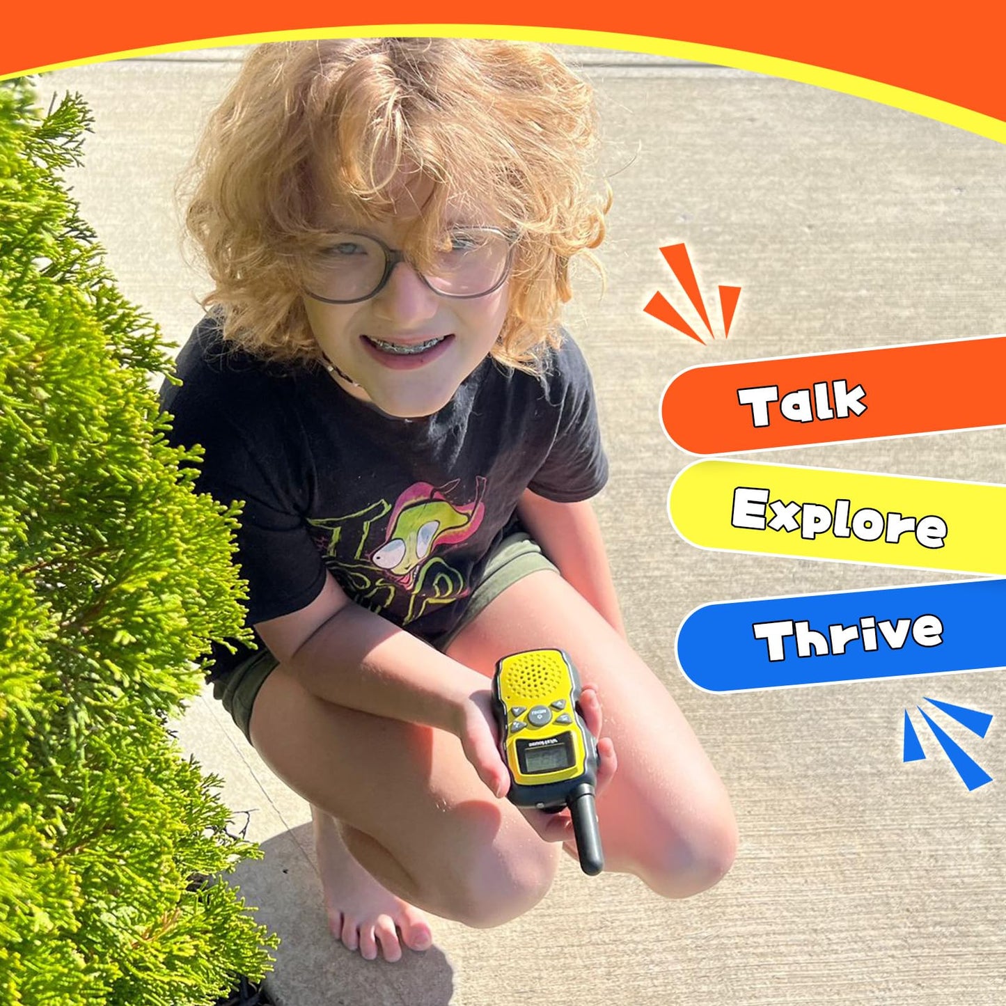 Wishouse Walkie Talkies for Kids Adults Rechargeable Long Range 4 Pack with 2 USB Chargers 12 Batteries,Family Walky Talky,Outdoor Camping Games