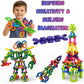 LAVIBI Click & Create Builder Set (80 pcs) - STEM Educational Interlocking Building Blocks for Kids Ages 2-7, Creative Construction Toy for Boys