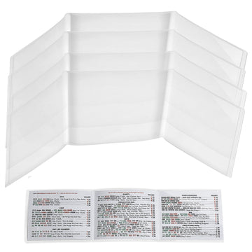 2026 MahjongCard Sleeves 4PCS, Transparent Plastic Covers