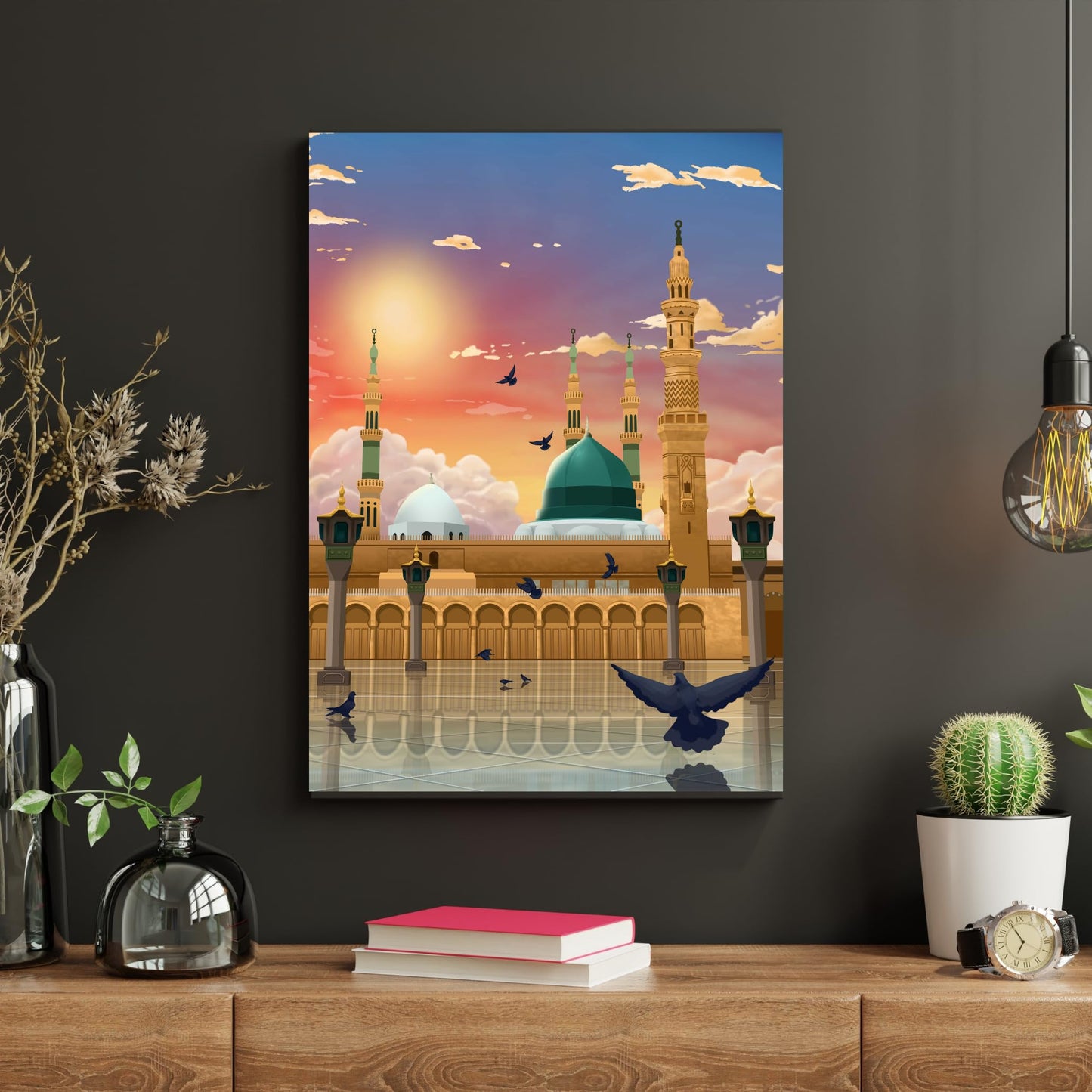 UMRASTORE Masjid an-Nabawi Paint by Numbers Kit | Islamic Paint by Numbers | Islamic Painting | Islamic DIY Art |