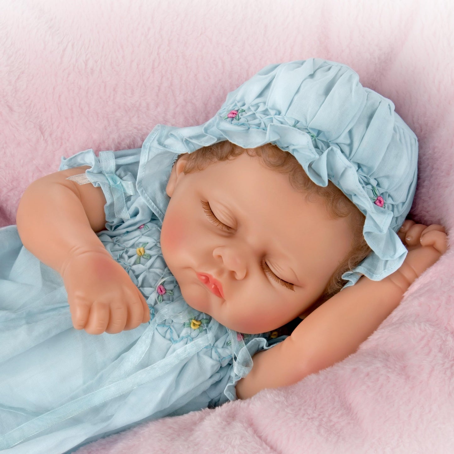 The Ashton-Drake Galleries Gentle Dreams Bella Reborn Baby Doll by Linda Murray, 18 inches, Lifelike Collectible with Smocked Outfit