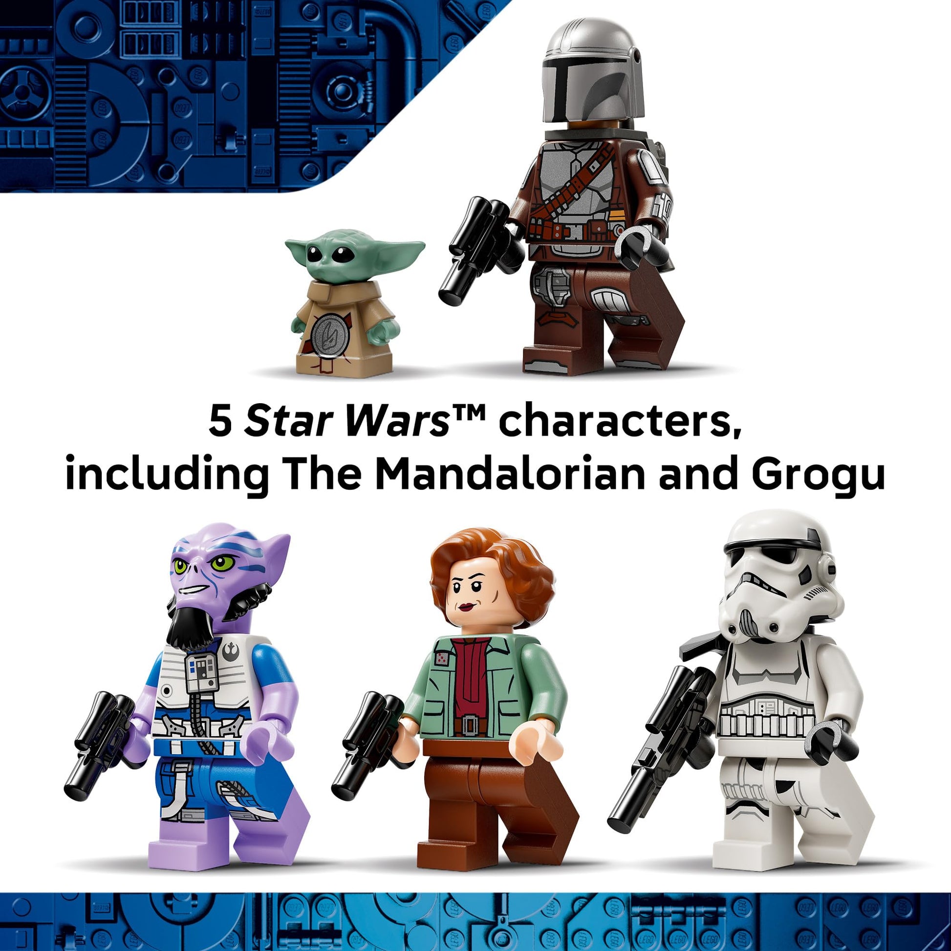 LEGO Star Wars: The Mandalorian and Grogu The Razor Crest Building Toy - Build and Display Set for Boys & Girls, Ages 10+ - Star Wars Gifts