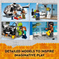 LEGO Jurassic World Giganotosaurus & Therizinosaurus Attack 76949 with 2 Dinosaur Toy Figures, ATV Car, Helicopter & Garage, Gifts for Kids, Boys and