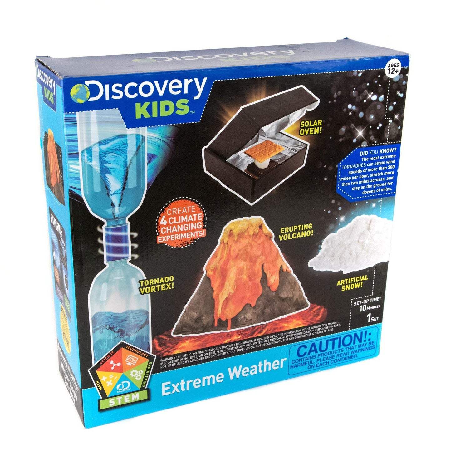 Discovery Extreme Weather STEM Science Kit, At-Home STEM Kits For Kids Age 12 And Up, Weather Experiment Kits for Young Scientists, DIY Volcano