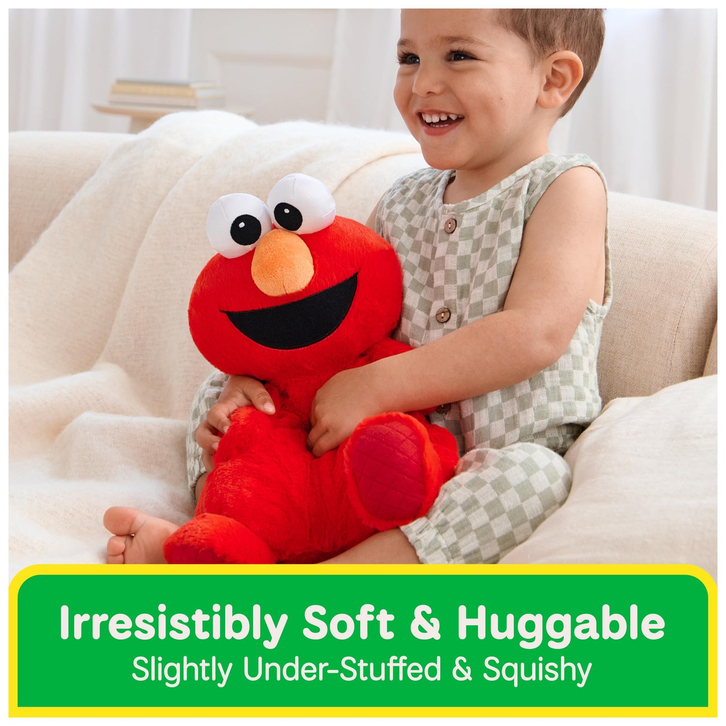 GUND Sesame Street Official Oh So Snuggly Elmo 12.5-Inch Plush Toy, Ages 0+