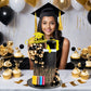 Graduation Cake Toppers - Graduations Cap Diploma Balls Congrats Grad Cake Decorations for 2026 High School College Senior Graduation Supplies