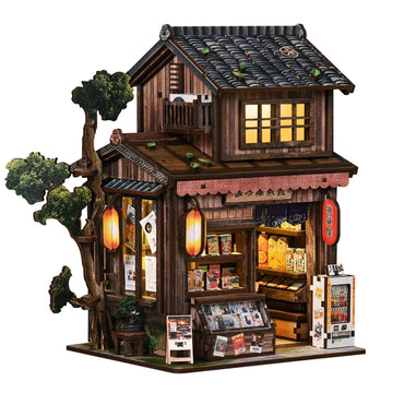 Book Nooks for Adults, DIY Miniature Dollhouse Book Nook Kit, Teens and Beginners, Japanese BookNook, Model Kits Craft Kits for Adults Teens & Book
