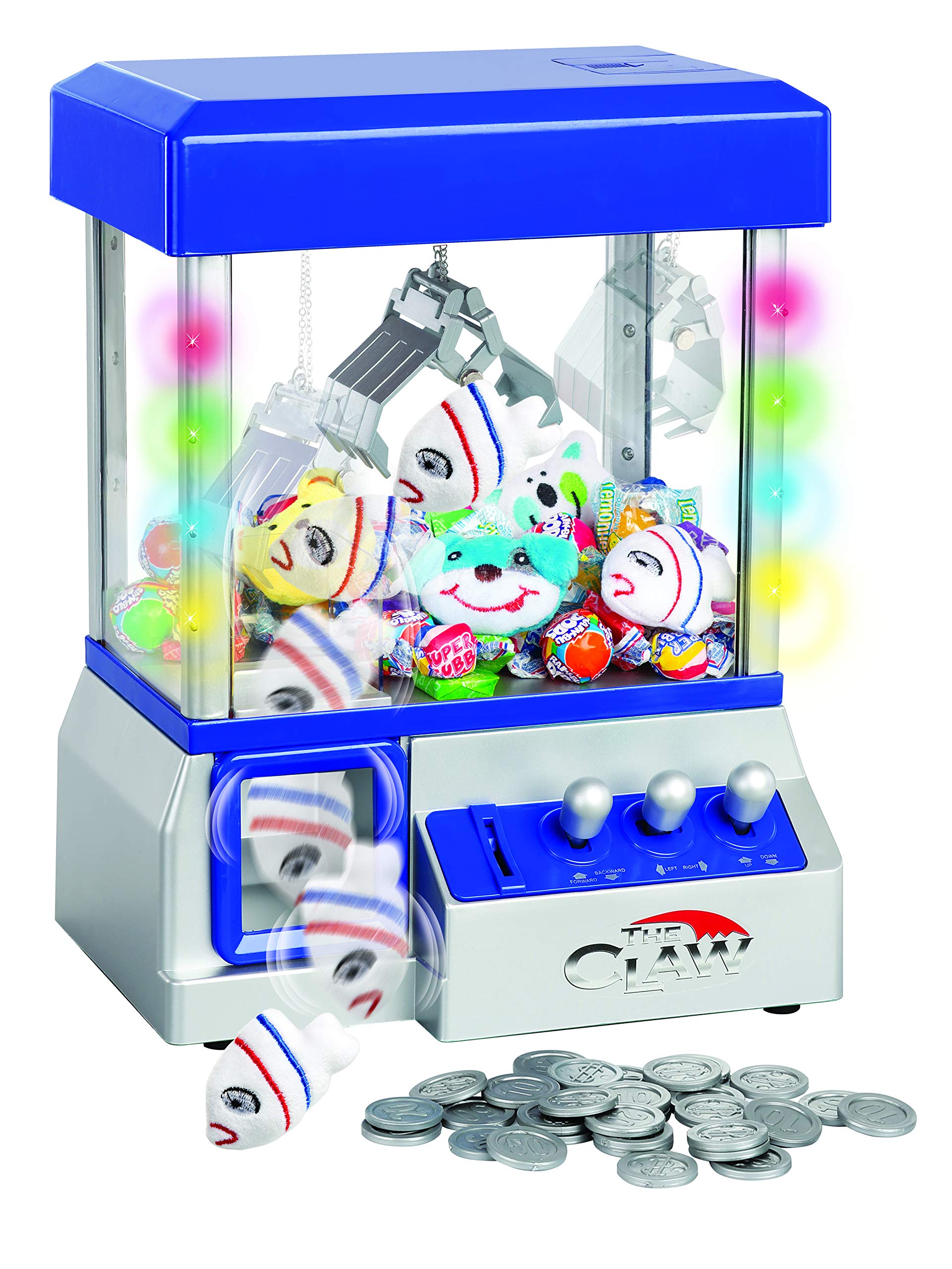 Claw Machine - Arcade Mini Toy Grabber Machine for Kids - Candy Machine- Retro Carnvial Music & Flashing Lights- Best Birthday Gift Game. Use