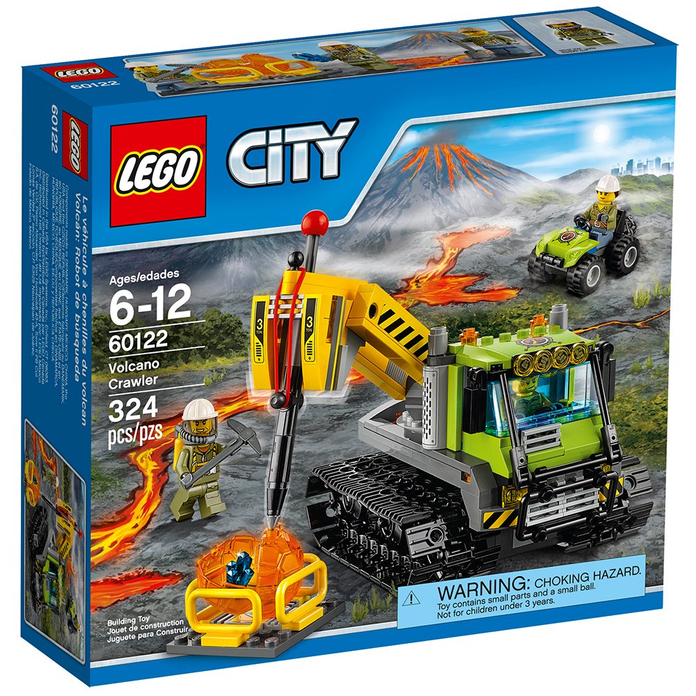 LEGO City Volcano Explorers 60122 Volcano Crawler Building Kit (324 Piece)