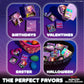 Kpop Demon Hunters™ Sticker Party Packs - 16 Boxes with 5 Stickers Each, Great Kpop Demon Hunters Party Favors, Valentine's Day, Kids Birthday Gifts