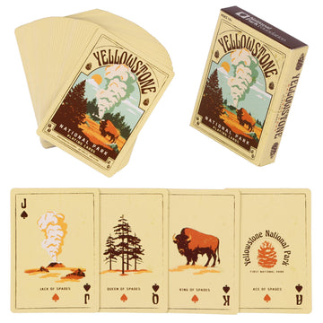 JUST FUNKY Yellowstone National Park Playing Cards Design 52 Count Deck