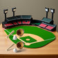 2Set Khaki Dollhouse Baseball, 1/12 Scale Miniature Accessories, Wood Miniature Baseball Glove Set for Scene Decor